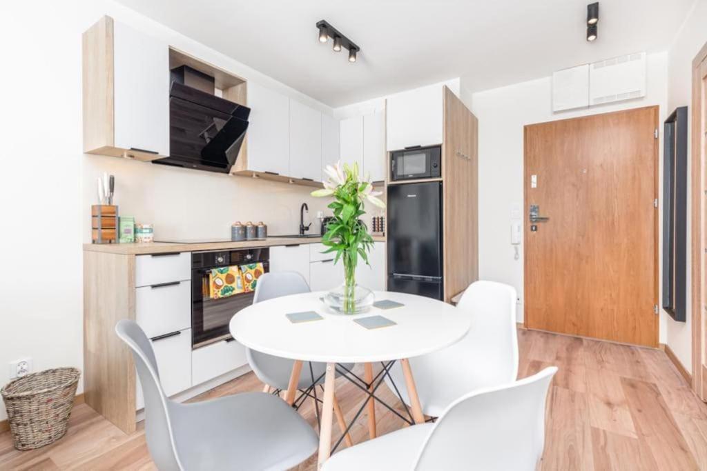 Modern Riverside Apartment With Free Parking Space 슈체친 외부 사진